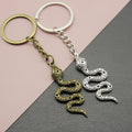 Zinc Alloy Snake Keychain Minimalist Animal Key Ring Gift view 1