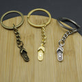 Zinc Alloy Simple Slipper Keychain Bag Charm Gift view 3