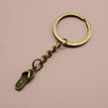 Zinc Alloy Simple Slipper Keychain Bag Charm Gift view 6