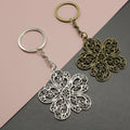 Zinc Alloy Flower Shape Keychain Bag Charm Gift view 1