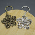 Zinc Alloy Flower Shape Keychain Bag Charm Gift view 4