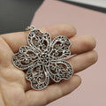 Zinc Alloy Flower Shape Keychain Bag Charm Gift view 3