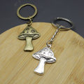 Metal Minimalist Mushroom Keychain For Bag Charm Gift view 3