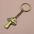 Metal Minimalist Mushroom Keychain For Bag Charm Gift view 6
