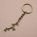 Metal Minimalist Tree Branch Keychain Bag Charm Gift Key Ring view 6