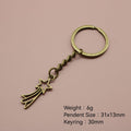 Metal Shooting Star Keychain Bag Charm Gift view 2