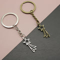 Metal Shooting Star Keychain Bag Charm Gift view 1