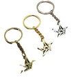 Zinc Alloy Origami Crane Keychain For Bag Charm Gift view 5