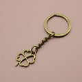 Zinc Alloy Four Leaf Clover Keychain For Lucky Gift – Antique Copper view 6
