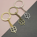 Zinc Alloy Four Leaf Clover Keychain For Lucky Gift – Antique Copper view 1