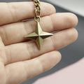 Metal Four-Point Star Keychain Bag Charm Gift view 4