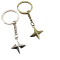 Metal Four-Point Star Keychain Bag Charm Gift view 5