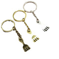 Zinc Alloy Minimalist Fork Keychain Bag Charm Gift view 5