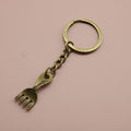 Zinc Alloy Minimalist Fork Keychain Bag Charm Gift view 6
