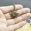 Zinc Alloy Minimalist Sun Keychain Bag Charm Gift view 4