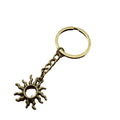 Zinc Alloy Minimalist Sun Keychain Bag Charm Gift view 5