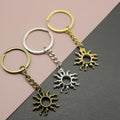 Zinc Alloy Minimalist Sun Keychain Bag Charm Gift view 1