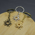 Zinc Alloy Minimalist Sun Keychain Bag Charm Gift view 3