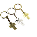 Metal Cross Pendant Keychain Bag Charm view 5