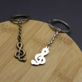 Metal Musical Note Keychain For Bag Charm Gift view 4