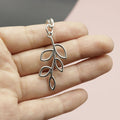 Metal Simple Branch Keychain For Bag Charm Gift view 3