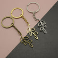 Metal Simple Branch Keychain For Bag Charm Gift view 1