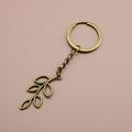 Metal Simple Branch Keychain For Bag Charm Gift view 6