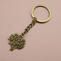 Zinc Alloy Minimalist Tree Keychain For Bag Charm Gift view 6