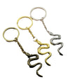 Zinc Alloy Snake Pendant Keychain Bag Charm Gift view 5