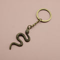 Zinc Alloy Snake Pendant Keychain Bag Charm Gift view 6