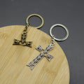 Zinc Alloy Cross Keychain Religious Gift Key Ring – Antique Copper view 3