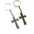 Zinc Alloy Cross Keychain Religious Gift Key Ring – Antique Copper view 5