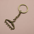 Zinc Alloy Simple Clothes Hanger Keychain Bag Charm Gift view 6