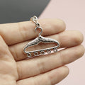 Zinc Alloy Simple Clothes Hanger Keychain Bag Charm Gift view 3