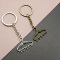 Zinc Alloy Simple Clothes Hanger Keychain Bag Charm Gift view 1
