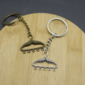 Zinc Alloy Simple Clothes Hanger Keychain Bag Charm Gift view 4