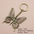 Metal Butterfly Pendant Keychain Bag Charm Gift view 2