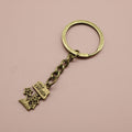 Metal Simple Floral Tag Keychain Bag Charm Gift view 6