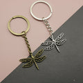Metal Dragonfly Keychain Bag Charm Gift Key Ring view 1