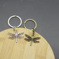 Metal Dragonfly Keychain Bag Charm Gift Key Ring view 3