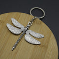 Zinc Alloy Dragonfly Keychain For Bag Charm Gift – Silver view 4