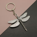 Zinc Alloy Dragonfly Keychain For Bag Charm Gift – Silver view 1