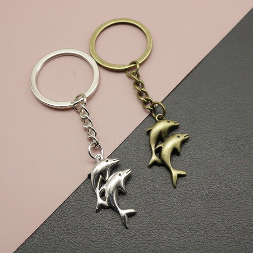 Metal Dolphin Keychain Bag Charm