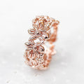 Sunflower Daisy Metal Ring Shiny European American Forest Style Fashion Finger Ring For Women view 3