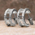 Unisex Versatile X Letter Earrings Korean Micro Pave Hollow Design Fashion Ear Jewelry view 1