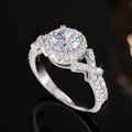 Vintage Zircon Cross Wrap Ring For Women, Fashion Proposal Finger Ring With Classic Design view 4