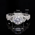 Vintage Zircon Cross Wrap Ring For Women, Fashion Proposal Finger Ring With Classic Design view 5