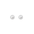 Elegant Korean Oval Faux Pearl Studs With Silver Pin Gentle Versatile Women Earrings view 5