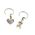 Metal Building Block Keychain Creative Key Ring Gift view 5
