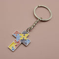 Metal Building Block Keychain Creative Key Ring Gift view 6